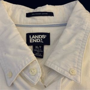Lands’ End Oxford Cloth Button Down Shirt Men’s XL Tall